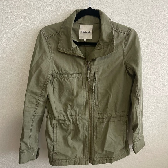 Madewell Army Green Utility Jacket - Picture 2 of 4